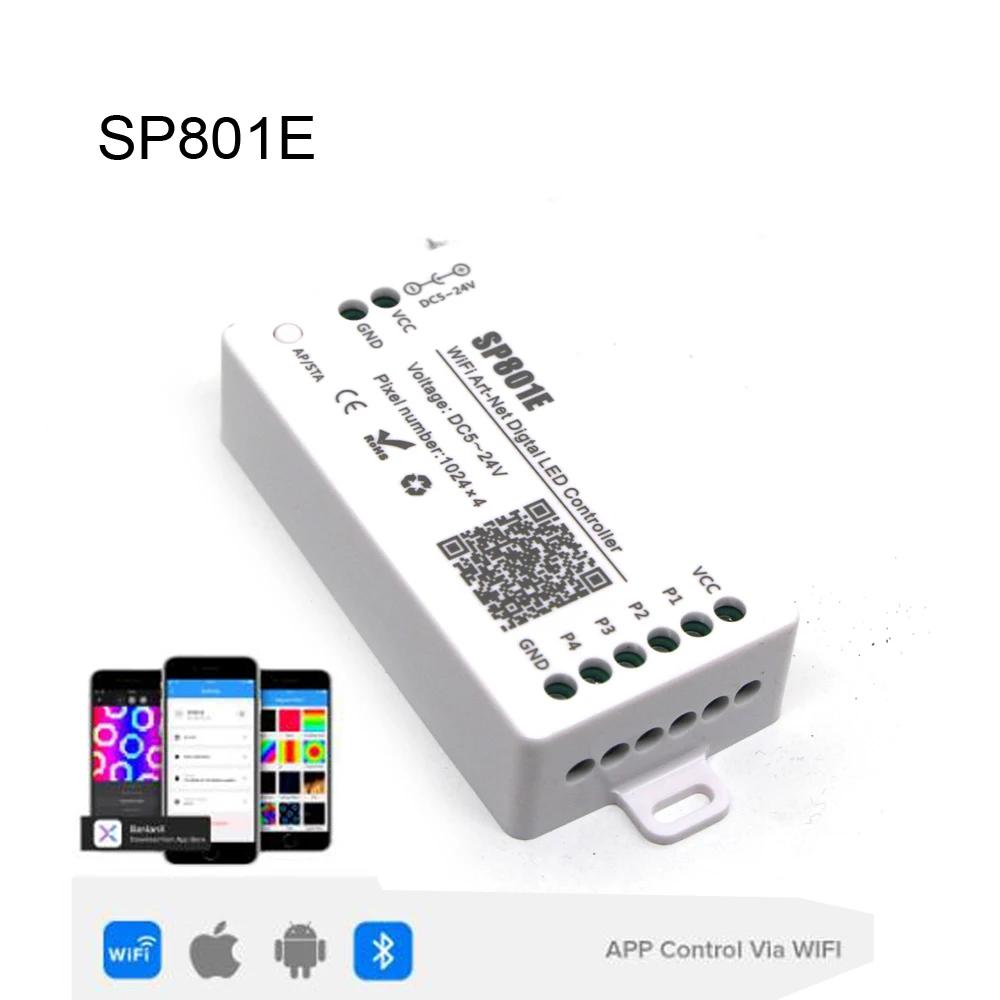 LED Ʈ г   Ʈ LED Ʈѷ, SP801E, iOS, ȵ̵  , AP , STA , DC5V, 24V